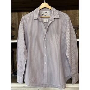 Frank & Eileen Eileen Cotton Button Up Size Large Striped